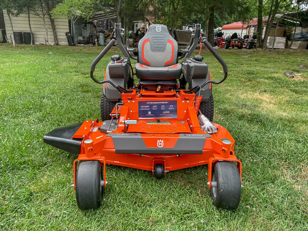 Husqvarna Z454XS 23.5 HP Kawasaki 54" Zero Turn Mower Front Right