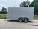 7x14 Enclosed V - Nose Trailer Silver with Ladder Racks (2) 3,500lb Axles Storage - SLE Equipment - 5