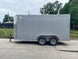 7x14 Enclosed V - Nose Trailer Silver with Ladder Racks (2) 3,500lb Axles Storage - SLE Equipment - 3