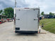 7x14 Enclosed V - Nose Trailer Silver with Ladder Racks (2) 3,500lb Axles Storage - SLE Equipment - 8