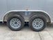7x14 Enclosed V - Nose Trailer Silver with Ladder Racks (2) 3,500lb Axles Storage - SLE Equipment - 10