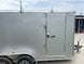 7x14 Enclosed V - Nose Trailer Silver with Ladder Racks (2) 3,500lb Axles Storage - SLE Equipment - 6