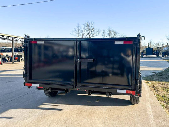 7x14 Gorilla Telescopic Gooseneck IBeam Dump Trailer 3ft Sides (2) 7K Axles - SLE Equipment - 11