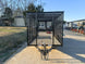 6.4x16 Straight Deck Utility Trailer 6ft Mesh Sides Roof (2) 3,500lb Axles - SLE Equipment - 2