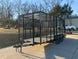 6.4x16 Straight Deck Utility Trailer 6ft Mesh Sides Roof (2) 3,500lb Axles - SLE Equipment - 1