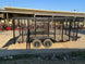 6.4x16 Straight Deck Utility Trailer 6ft Mesh Sides Roof (2) 3,500lb Axles - SLE Equipment - 6