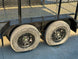 6.4x16 Straight Deck Utility Trailer 6ft Mesh Sides Roof (2) 3,500lb Axles - SLE Equipment - 18