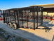 6.4x16 Straight Deck Utility Trailer 6ft Mesh Sides Roof (2) 3,500lb Axles - SLE Equipment - 20