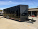 8.5x28 Black V-Nose Enclosed Trailer with Blackout Pkg (2) 7K Axles