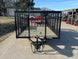 7x14 Powder Coated Dovetail Utility Trailer 4ft Mesh Sides (2) 3,500lb Axles - SLE Equipment - 2