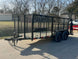 7x14 Powder Coated Dovetail Utility Trailer 4ft Mesh Sides (2) 3,500lb Axles - SLE Equipment - 3