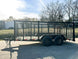 7x14 Powder Coated Dovetail Utility Trailer 4ft Mesh Sides (2) 3,500lb Axles - SLE Equipment - 4