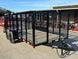 7x14 Powder Coated Dovetail Utility Trailer 4ft Mesh Sides (2) 3,500lb Axles - SLE Equipment - 10
