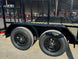 7x14 Powder Coated Dovetail Utility Trailer 4ft Mesh Sides (2) 3,500lb Axles - SLE Equipment - 15