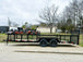 6.4'x20' with 2' Mesh Dovetail Utility Trailer (2) 3500lb Axles