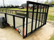 6.4'x20' with 2' Mesh Dovetail Utility Trailer (2) 3500lb Axles