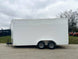 7x16 White V - Nose Enclosed Trailer (2) 3,500lb Axles 7ft Interior 7K GVWR - SLE Equipment - 5