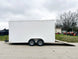 7x16 White V - Nose Enclosed Trailer (2) 3,500lb Axles 7ft Interior 7K GVWR - SLE Equipment - 3