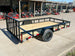 6.4'x12' Painted Dovetail Utility Trailer 3500lb Axle