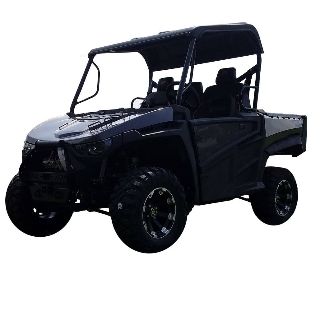 Intimidator GC1K Vehicle Left Side. This does NOT come standard with plastic roof.