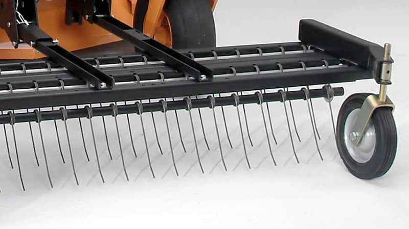 JRCO 471 Series 60" Tine Rake Dethatcher Attatched Orange Mower