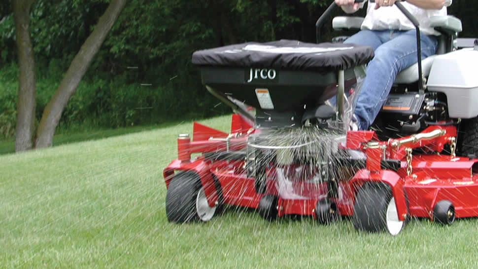 JRCO Broadcast Spreader Mid-Mount ZTR Electric 503JRCO