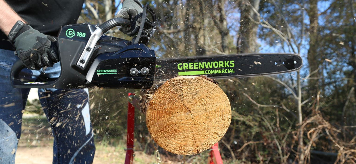 Greenworks GS180 Brushless Commercial 18" Chainsaw 82V