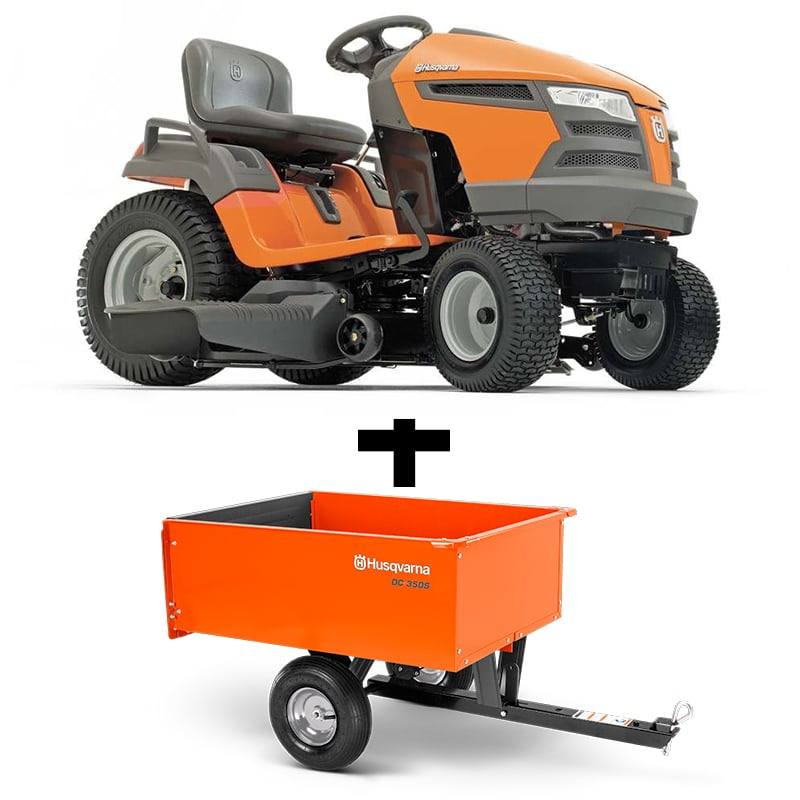 Husqvarna LGT2654 54" Lawn Tractor Dump Cart
