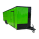 8.5x24 Neon Green Enclosed Trailer with Blackout Trim (2) 5200lb Axles - SLE Equipment - 1