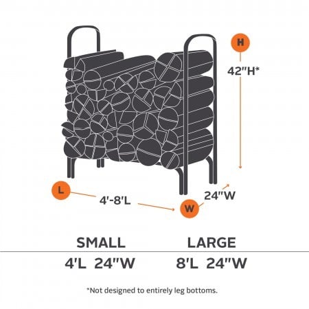 Classic Accessories 52-069-030401-00 8 FT Log Rack Cover