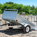 MMT5X7G-DUG 4.5'x7.5' Galvanized Utility Trailer�Drive-Up Gate�