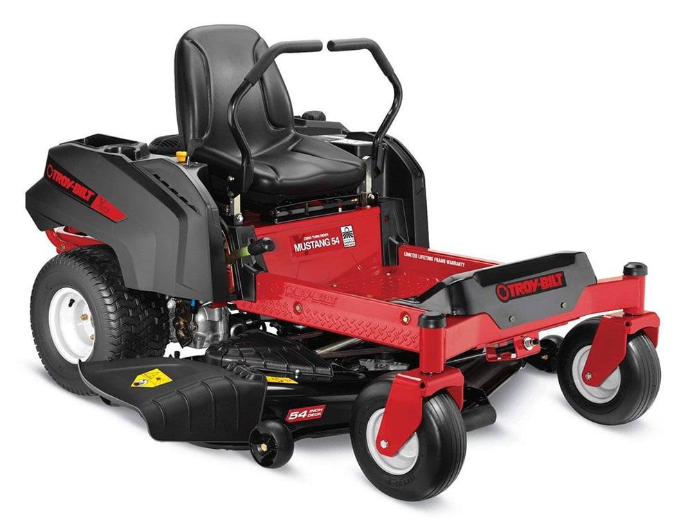 Troy-Bilt Mustang Fit Zero Turn Mower Front Left - 54" model shown