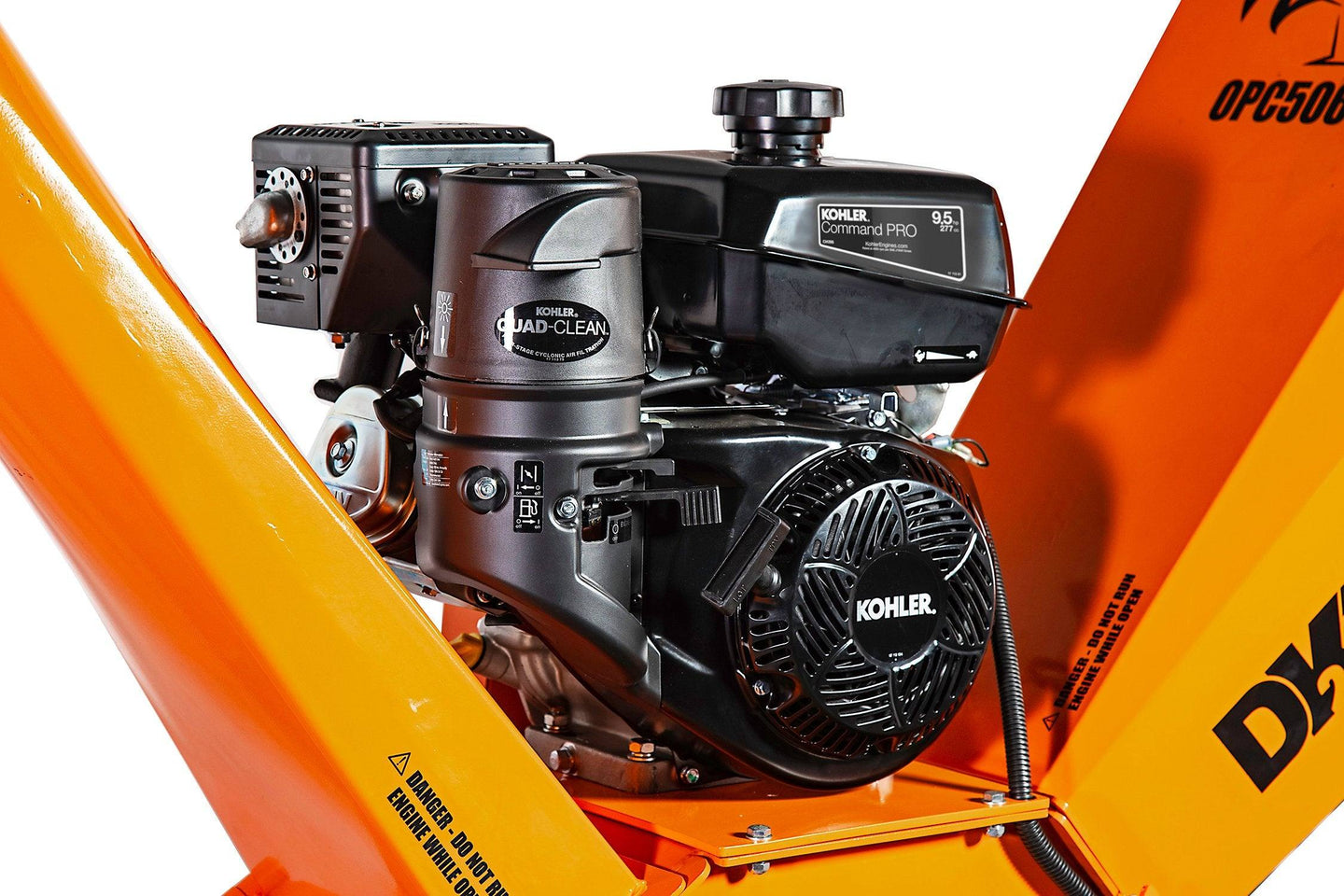 DK2 OPC504 Cyclonic Wood Chipper 9.5 HP Kohler Direct Drive