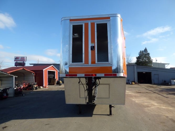 8.5' x 34' Orange Catering Event Concession Food Trailer