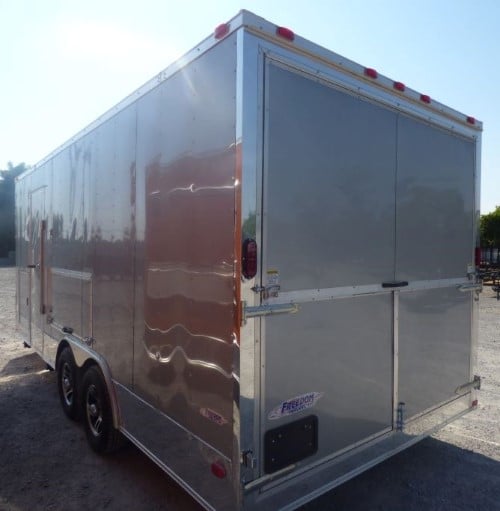 8.5' x 20' Concession Food Trailer Silver Frost Catering Event