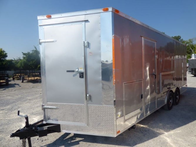 8.5' x 20' Concession Food Trailer Silver Frost Catering Event