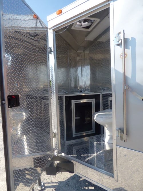 8.5' x 20' Concession Food Trailer Silver Frost Catering Event