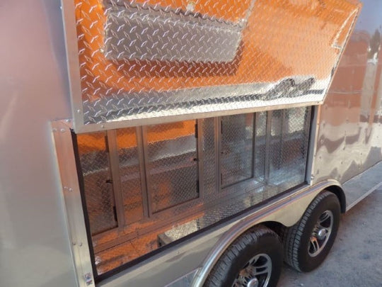 8.5' x 20' Concession Food Trailer Silver Frost Catering Event