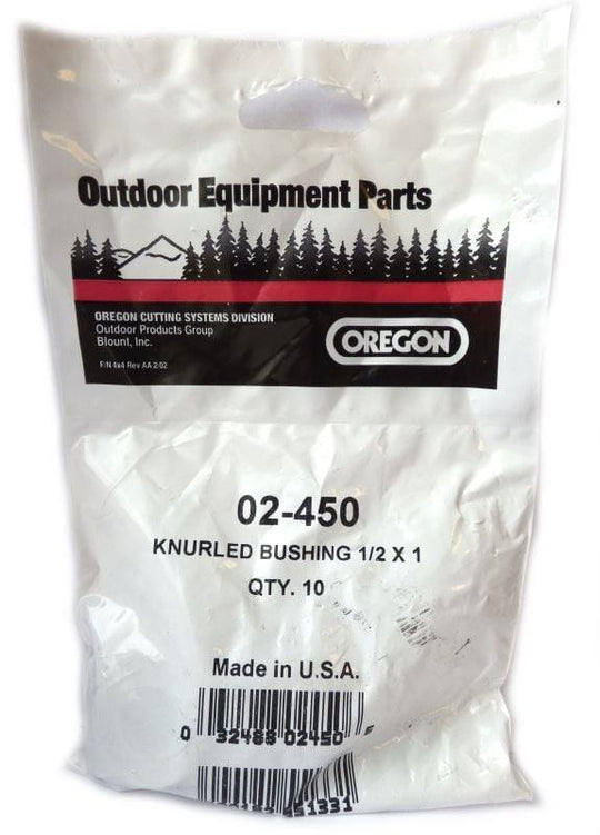 Oregon 02 - 450 10 Packs of 10 Knurled Bushings 1/2" x 1" (Total of 100 Bushings) - SLE Equipment - 7