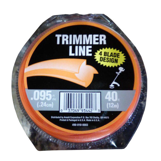 String Trimmer Line .095 Single 40 ft Spool (490 - 010 - 0003) - SLE Equipment - 1