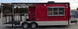 8.5' x 24' Concession Trailer Red BBQ Food Event Catering