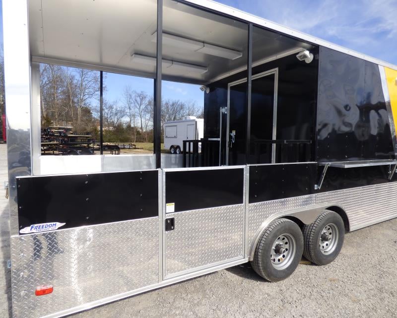 8.5' x 24' Yellow Catering Event Concession Food Trailer