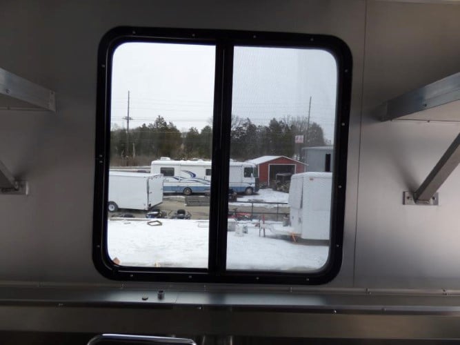 8.5' x 34' White Catering Event Concession Food Trailer