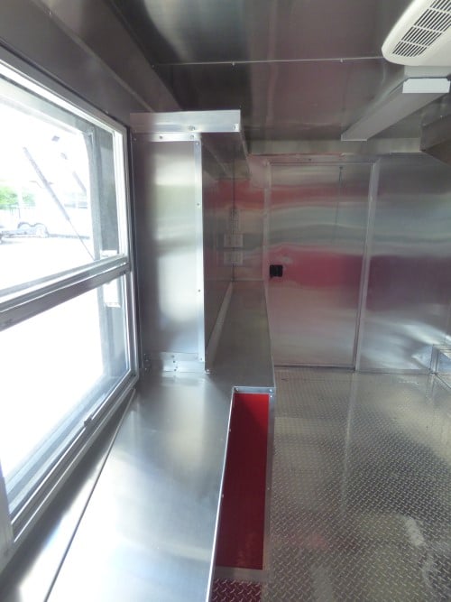 8.5' x 24' Concession Food Trailer Red Smoker Concession