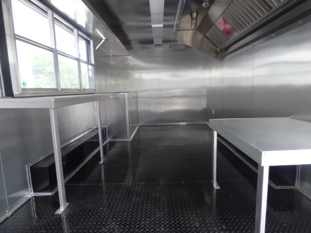 8.5' x 20' White Event Catering Concession Food Trailer