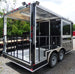 8.5' x 14' Black Concession Food Trailer Catering Event