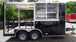 8.5' x 14' Black Concession Food Trailer Catering Event