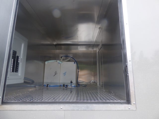 8.5' x 40' Grey Gooseneck Concession Food Trailer With Appliances