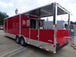 8.5' x 28' Concession Food Trailer Red Catering Event Trailer