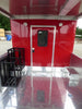 8.5' x 28' Concession Food Trailer Red Catering Event Trailer